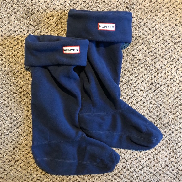 Hunter Boot Socks Fleece Navy 